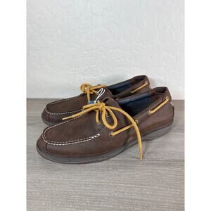 Columbia Mens Moccasins Boat / Deck Shoes Techlite Lightweight Brown Size 9.5